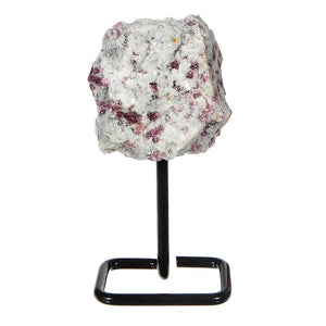 Pink Tourmaline, Black Tourmaline & Amethyst Druzy Crystals on Stands