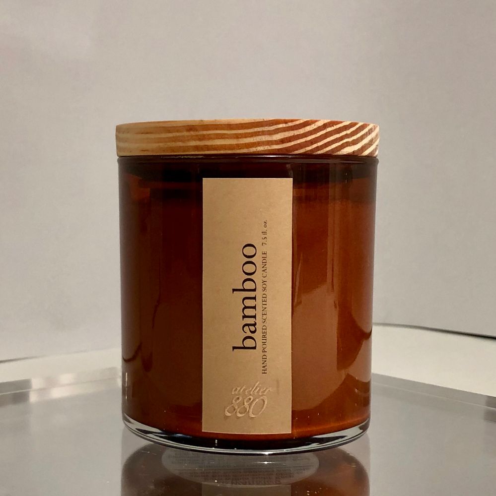 Bamboo scented luxury soy candle