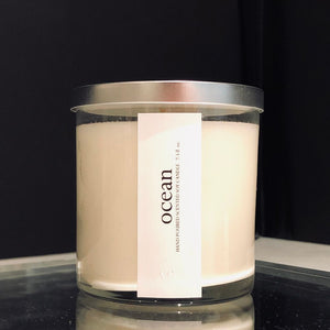 ocean scented luxury soy candle