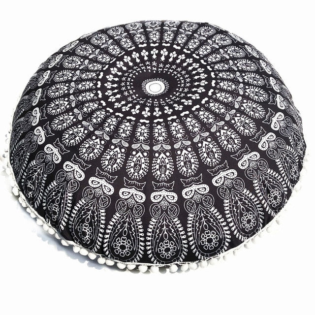 Oversized Mandala Floor Pillow Cover