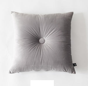 Handcrafted Soft Velvet Button Floor Cushion