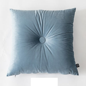Handcrafted Soft Velvet Button Floor Cushion