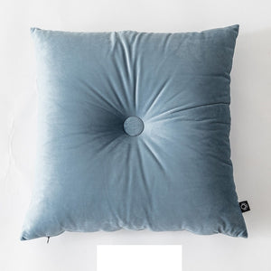 Handcrafted Soft Velvet Button Floor Cushion