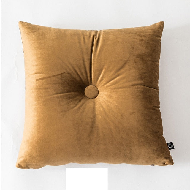 Handcrafted Soft Velvet Button Floor Cushion
