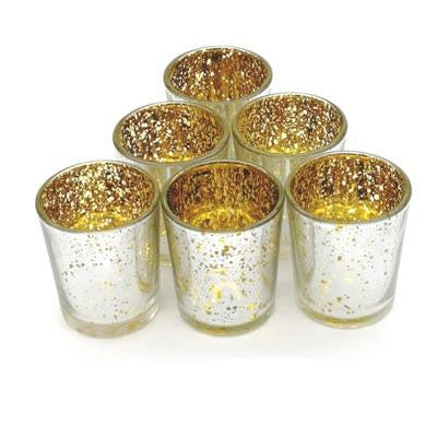 Mercury Glass Votive Candle Holder