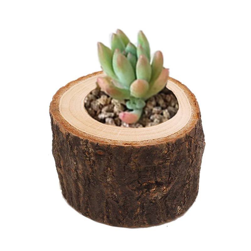 Wooden Pillar Tealight Candle Holder