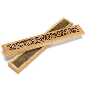 Hand Carved Bamboo Incense Burner