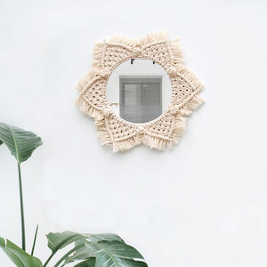 Bohemian Hand Made Macrame Mirror